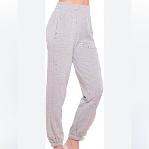 Anthropologie sundry paint splash gray sweat pants joggers